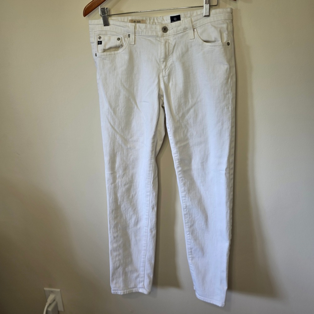 AG Adriano Goldschmied The Stilt Jeans Womens 32R White Cigarette